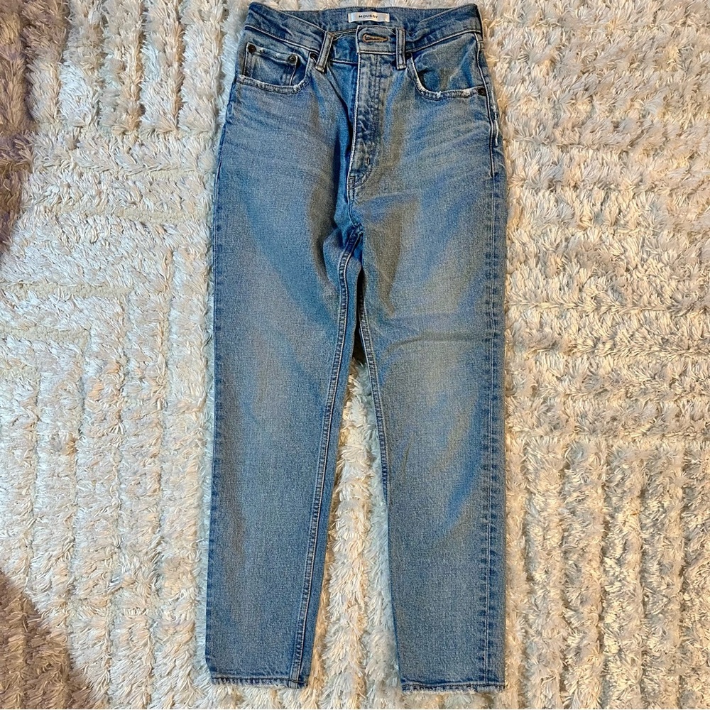 Moussy Women’s Light Blue Slim Straight Jeans
